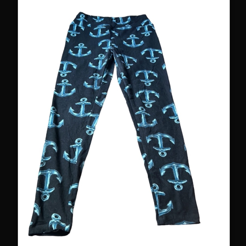Lularoe Anchor Leggings TC rare